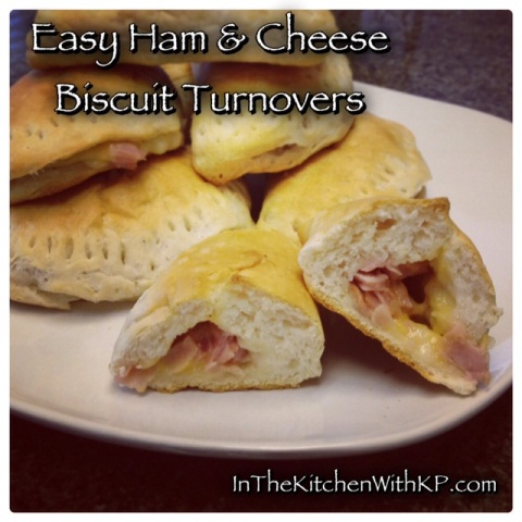 Easy Ham and Cheese Biscuit Turnovers 2