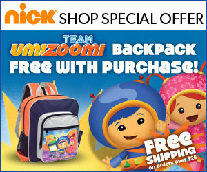 Team Umizoomi Free backpack with Purchase