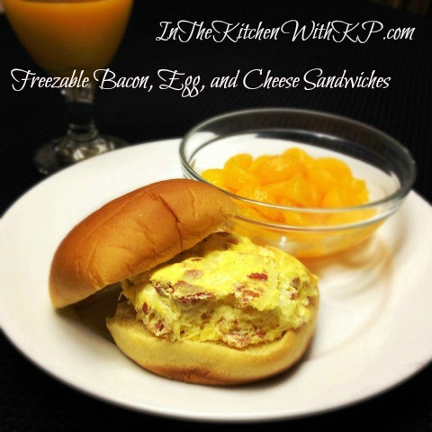 Freezable Bacon Egg and Cheese Sandwiches 1