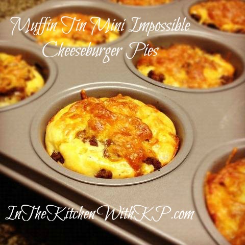 Muffin Tin Mini Impossible Cheeseburger Pie 3