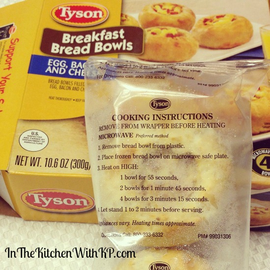 Tyson Breakfast Bread Bowls 1
