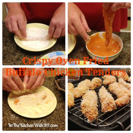 Crispy Oven Fried Buffalo Chicken Tenders 4