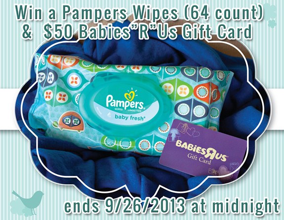 pampers and 50 dollar BRU Gift card giveaway ends 9_26_13