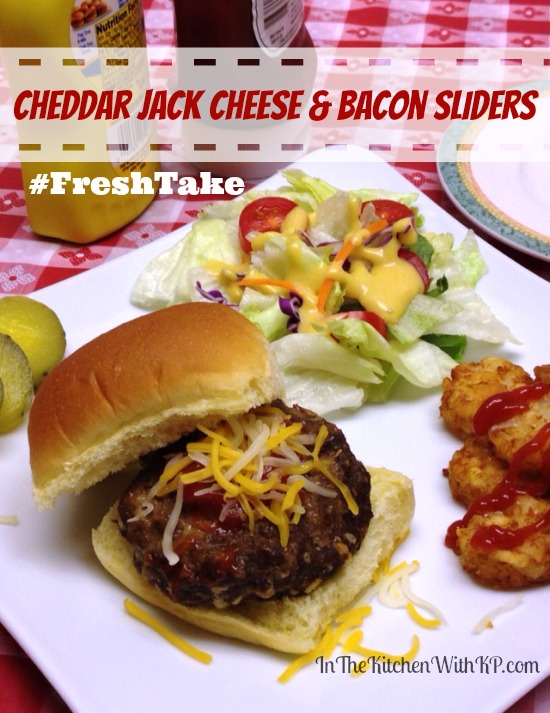Cheddar Jack Cheese and Bacon Sliders #FreshTake #shop In The Kitchen With KP 1