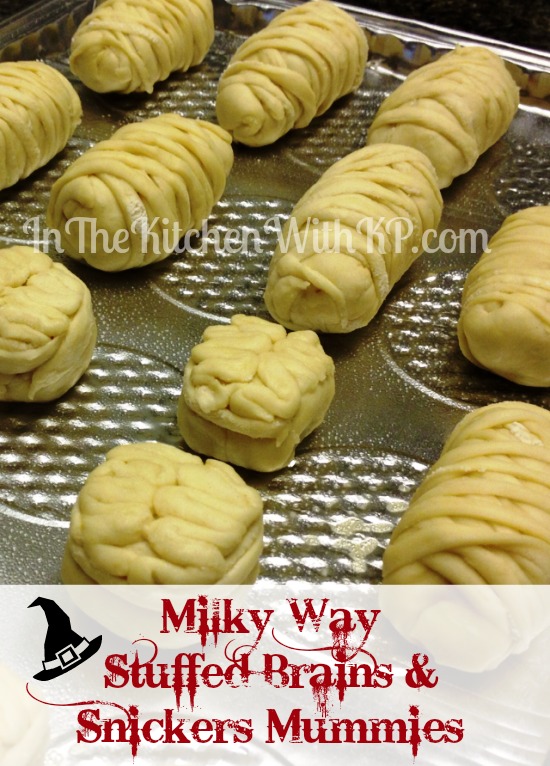 Milky Way Stuffed Brains Snickers Mummies #SpookyCelebrations #Shop In The Kitchen With KP 2