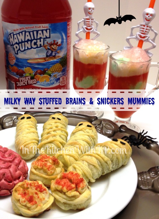Milky Way Stuffed Brains Snickers Mummies #SpookyCelebrations #Shop In The Kitchen With KP