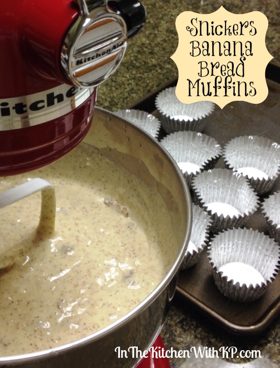 Snickers Banana Bread Muffins #recipe #shop In The Kitchen With KP 