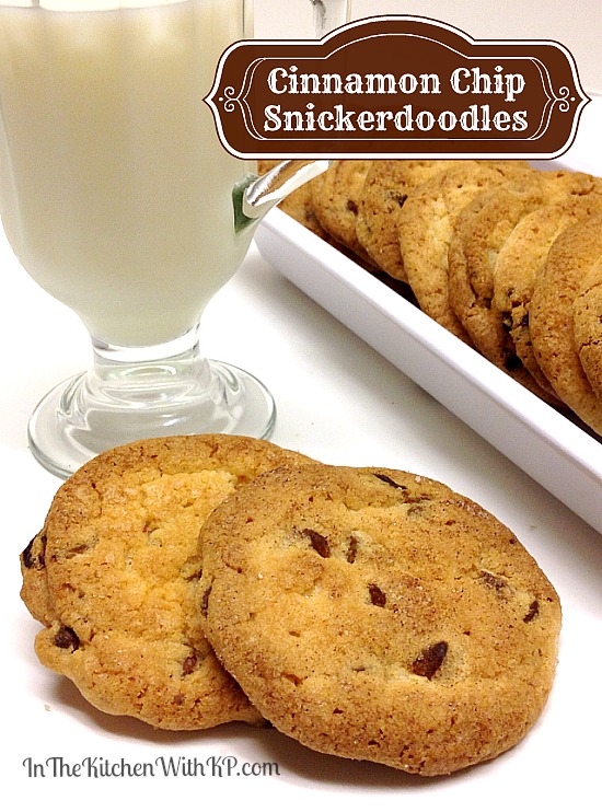 Cinnamon Chip Snickerdoodles #recipe www.InTheKitchenWithKP #CookieWeek 1