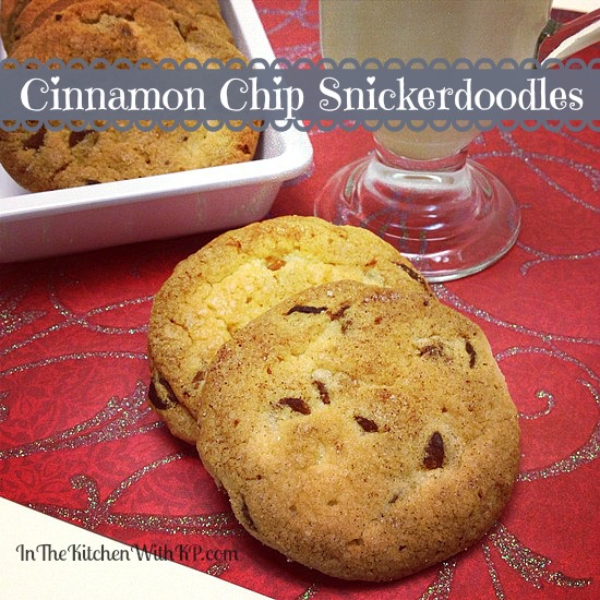 Cinnamon Chip Snickerdoodles #recipe www.InTheKitchenWithKP #CookieWeek 2