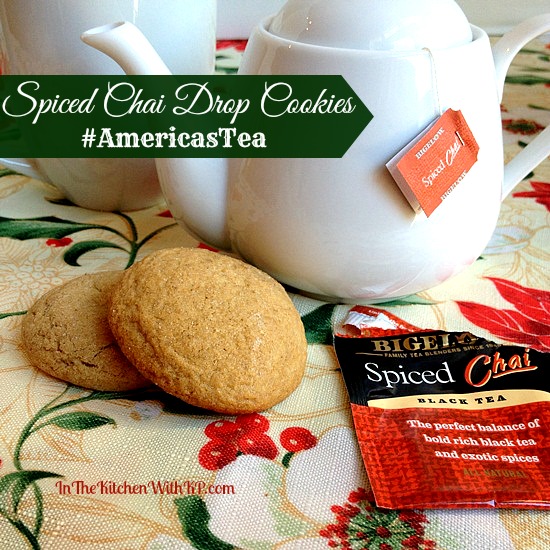 Spiced Chai Drop Cookies #recipe with @bigelowtea #AmericasTea #shop www.InTheKitchenWithKP 1