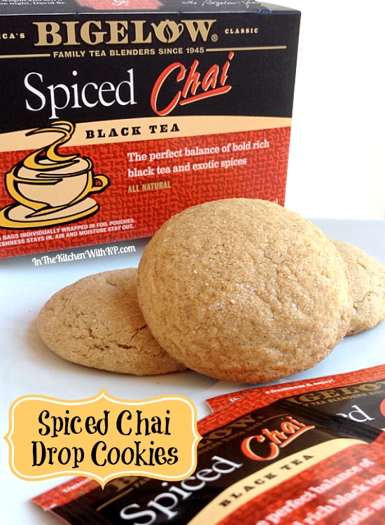 Spiced Chai Drop Cookies #recipe with @bigelowtea #AmericasTea #shop www.InTheKitchenWithKP 4