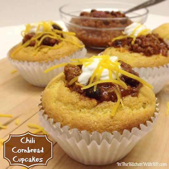 Chili Cornbread Cupcakes #recipe www.InTheKitchenWithKP 2