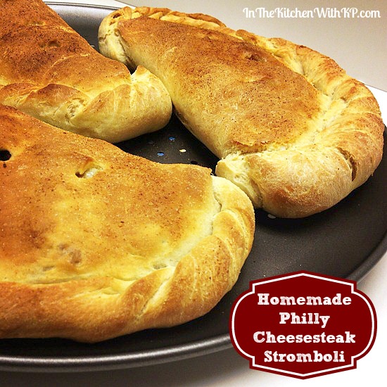 Homemade Philly Cheesesteak Stromboli #recipe www.InTheKitchenWithKP 6