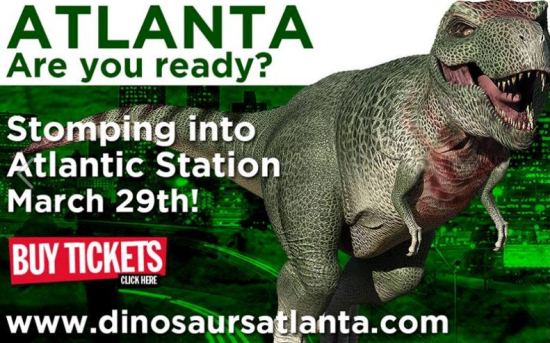 Extreme Dinosaurs Exhibit Opens Atlantic Station #ExtremeDinos www.InTheKitchenWithKP 1