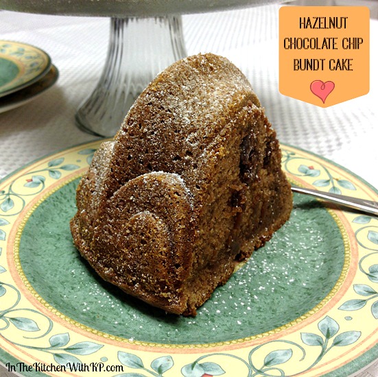 Hazelnut Chocolate Chip Bundt Cake #recipe www.InTheKitchenWithKP 4