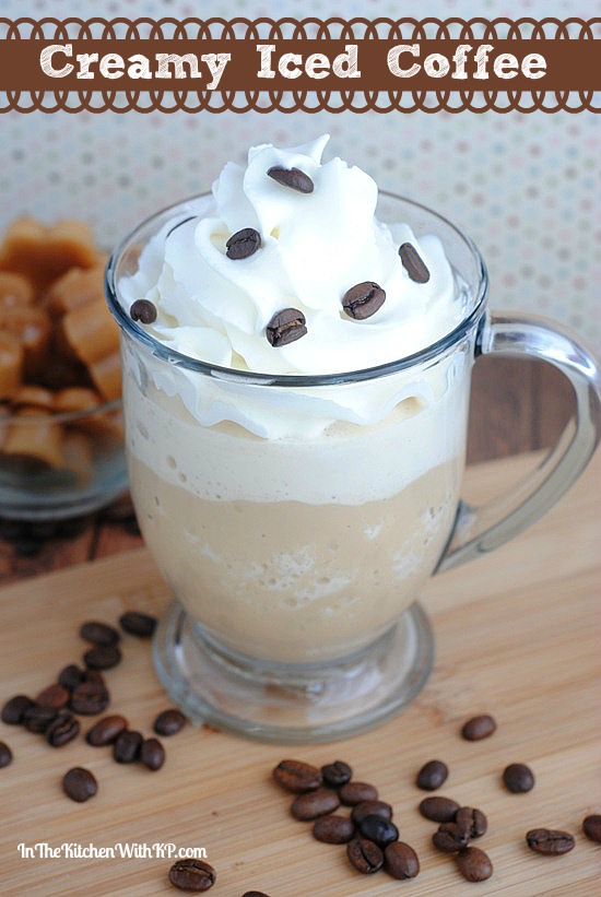 Creamy Iced Coffee #Recipe www.InTheKitchenWithKP 1