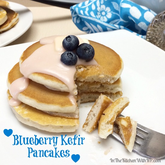 Blueberry Kefir Pancakes #KefirCreations #shop #recipe www.InTheKitchenWithKP 1