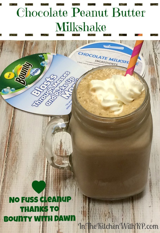 Chocolate Peanut Butter Milkshake Recipe With No Fuss Cleanup  | In The Kitchen With KP 