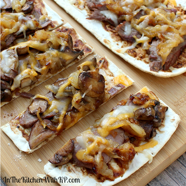 Flank Steak and Caramelized Onion Flatbread Recipe | In The Kitchen With KP 