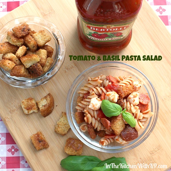 Tomato and Basil Pasta Salad Recipe | In The Kitchen With KP | Easy Dinner Recipe