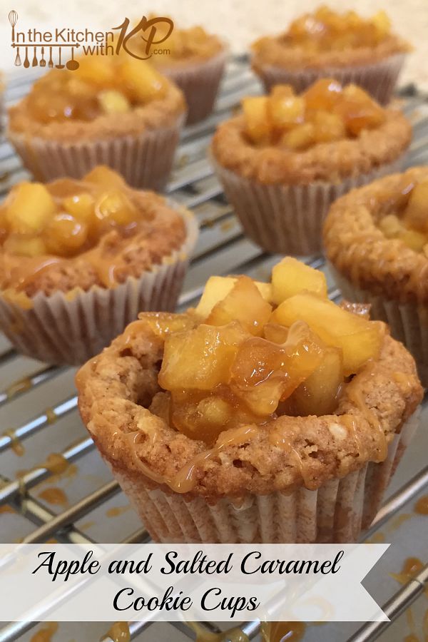 Apple and Salted Caramel Cookie Cups | In The Kitchen With KP | Apple Cookie Dessert Recipe