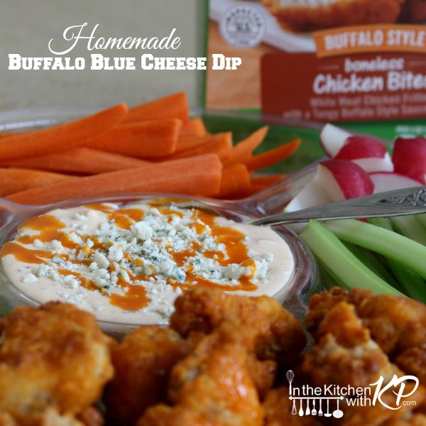 Homemade Buffalo Blue Cheese Dip Recipe |In The Kitchen With KP| Appetizer Snack Ideas