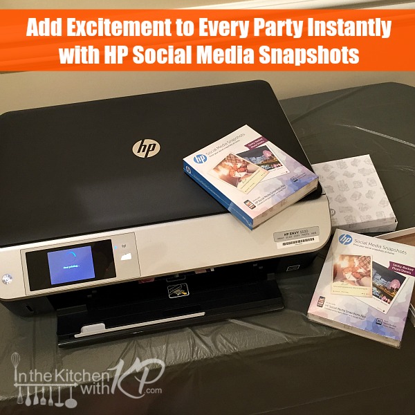 Add Excitement to Every Party Instantly with HP Social Media Snapshots | In The Kitchen With KP | Photo Booth Family Fun Ideas 